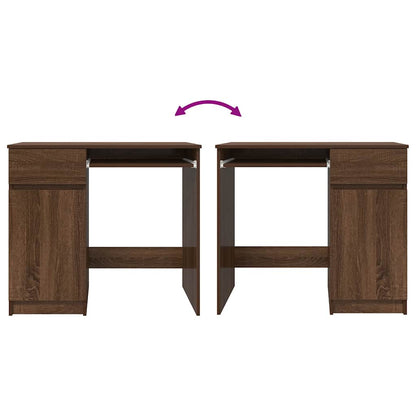 Bureau 86x49x76 cm spaanplaat bruin eikenkleurig
