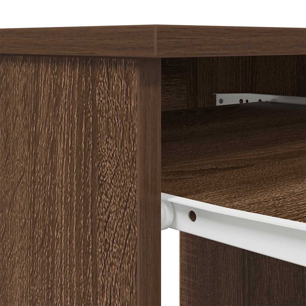 Bureau 86x49x76 cm spaanplaat bruin eikenkleurig