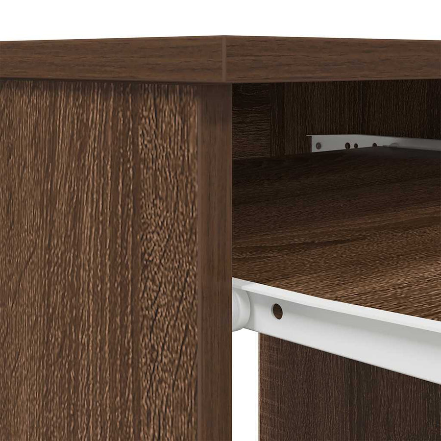 Bureau 86x49x76 cm spaanplaat bruin eikenkleurig