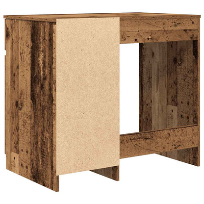 Bureau 86x49x76 cm spaanplaat oud hout