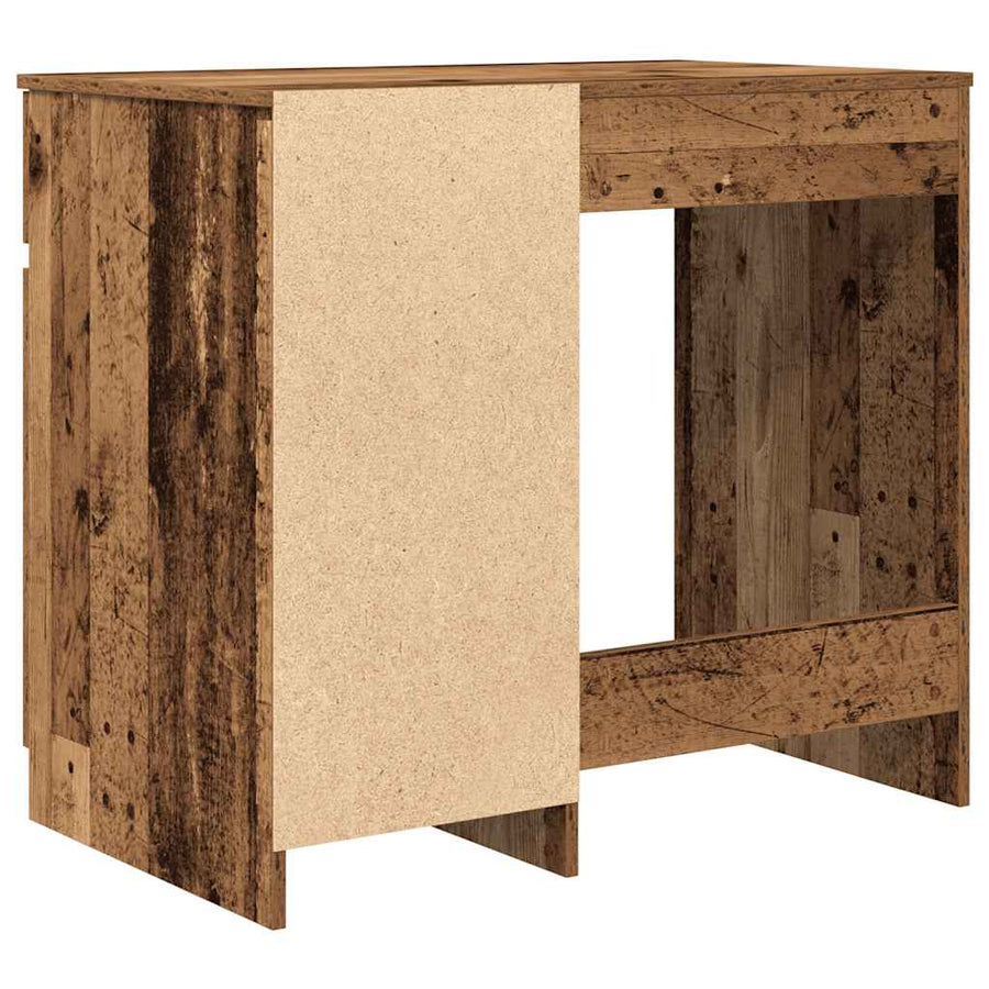 Bureau 86x49x76 cm spaanplaat oud hout