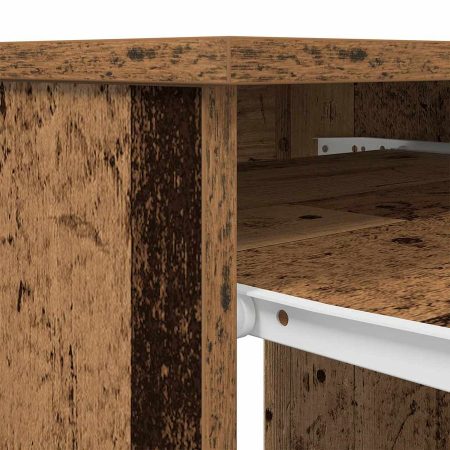 Bureau 86x49x76 cm spaanplaat oud hout