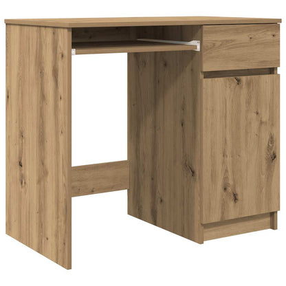 Bureau ambachtelijk 86x49x76 cm spaanplaat eikenkleurig