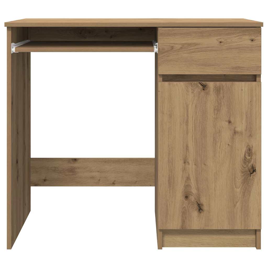 Bureau ambachtelijk 86x49x76 cm spaanplaat eikenkleurig