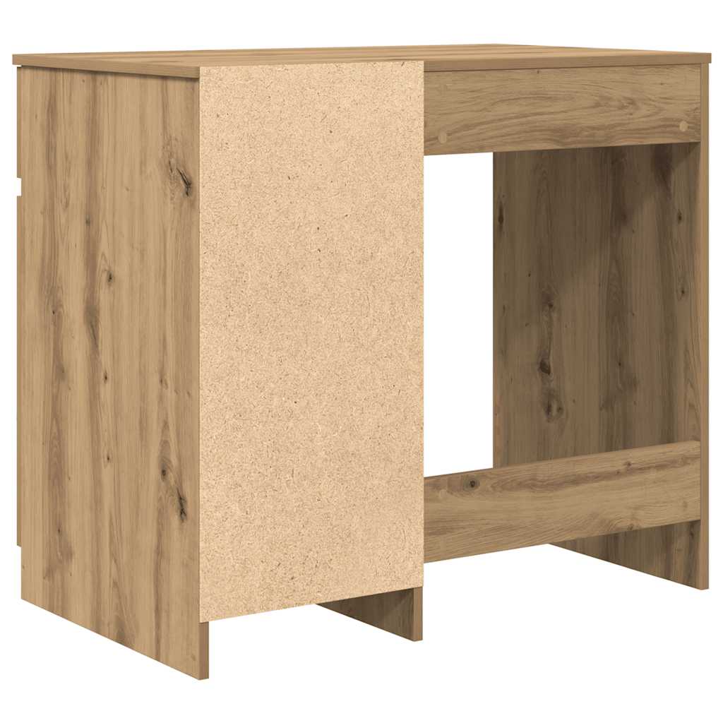 Bureau ambachtelijk 86x49x76 cm spaanplaat eikenkleurig