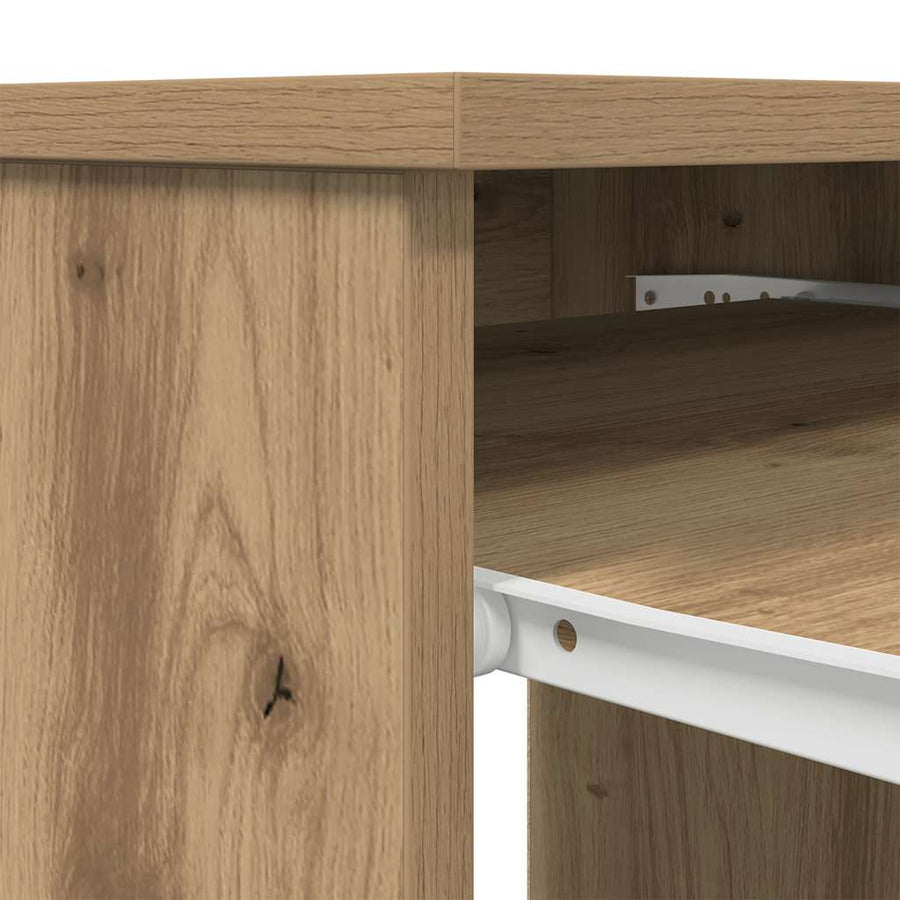 Bureau ambachtelijk 86x49x76 cm spaanplaat eikenkleurig