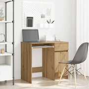 Bureau 86x49x76 cm spaanplaat eikenkleurig