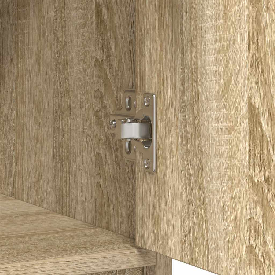 Dressoir met lades deuren 70,5x34x74,5 cm sonoma eikenkleurig