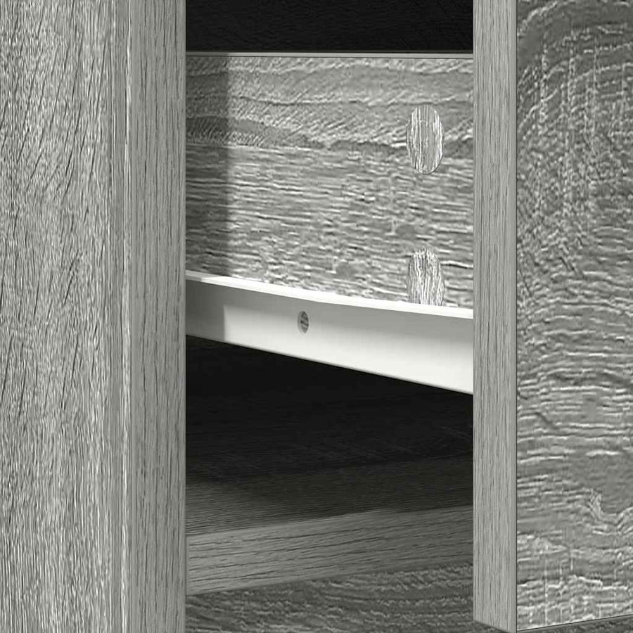 Dressoir met lades en deuren 70,5x34x74,5 cm grijs Sonoma