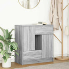 Sideboard with drawers and doors 70.5x34x74.5 cm grey Sonoma