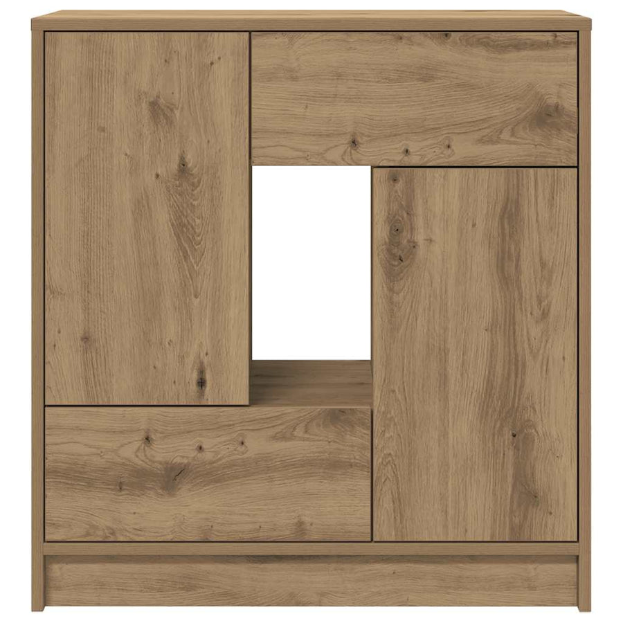 Dressoir met lades en deuren 70,5x34x74,5 cm ambachtelijk
