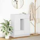 Sideboard with drawers and doors 73x31x90 cm white