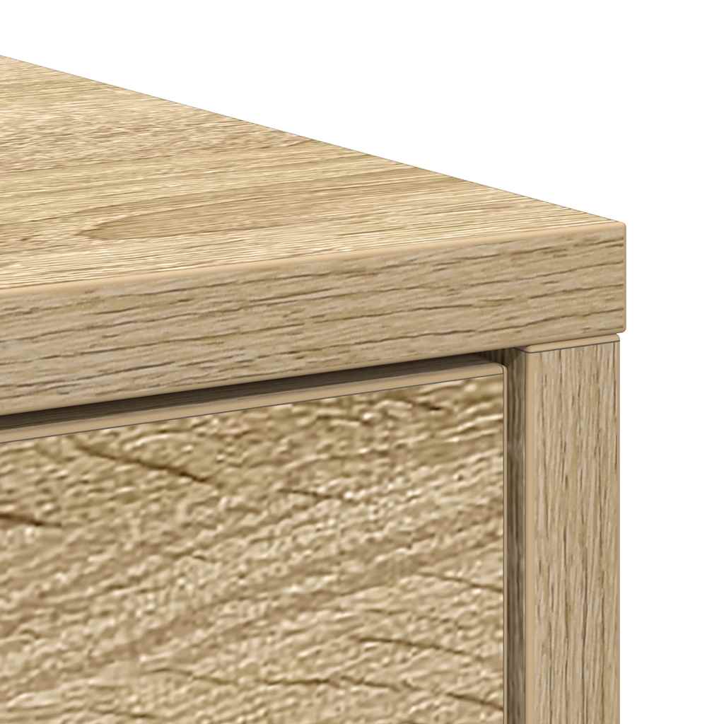 Dressoir met lades en deuren 73x31x90 cm sonoma eikenkleurig