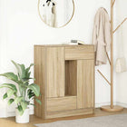 Sideboard with drawers and doors 73x31x90 cm Sonoma oak effect