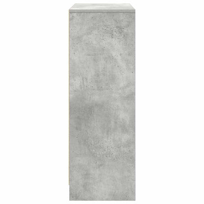 Dressoir met lades en deuren 73x31x90 cm betongrijs