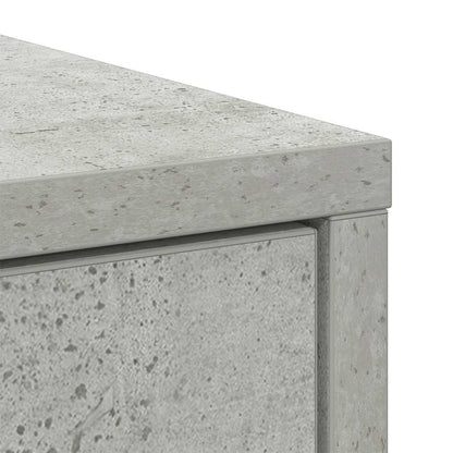 Dressoir met lades en deuren 73x31x90 cm betongrijs