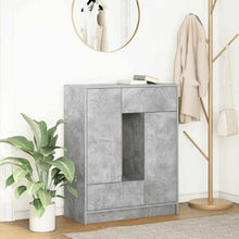 Dressoir met lades en deuren 73x31x90 cm betongrijs