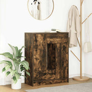 Dressoir gerookt eiken 73x31x90 cm met lades en deuren