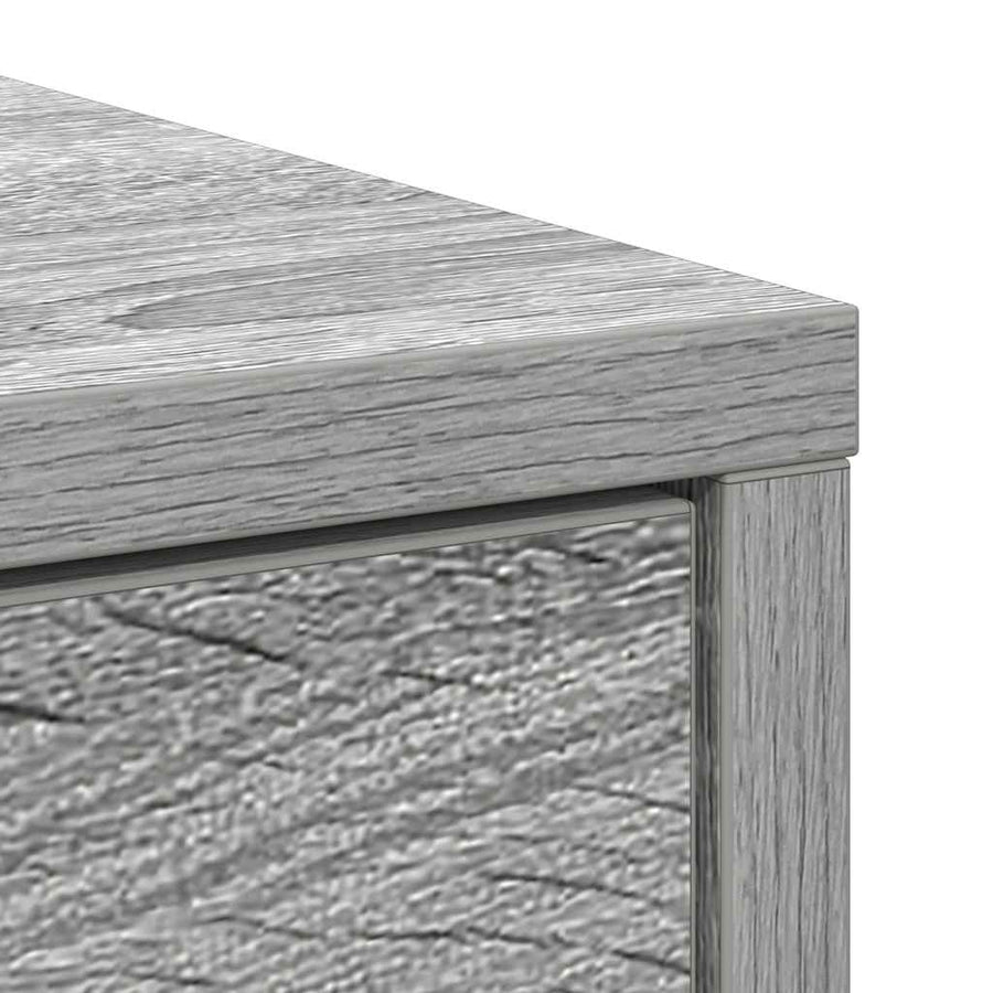 Dressoir met lades en deuren 73x31x90 cm grijs Sonoma