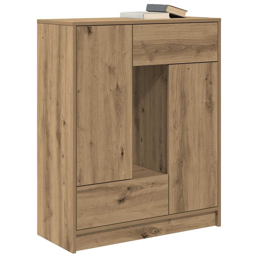 Dressoir met lades en deuren 73x31x90 cm ambachtelijk