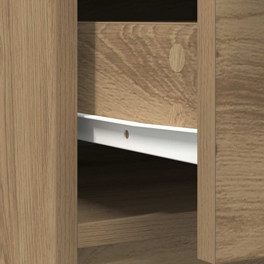 Dressoir met lades en deuren 73x31x90 cm ambachtelijk