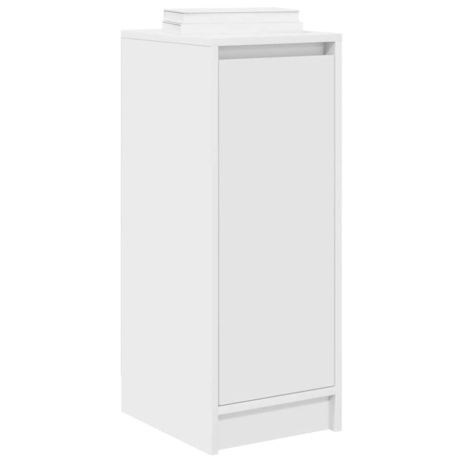 Schoenenkast 29,5x34x76 cm bewerkt hout wit