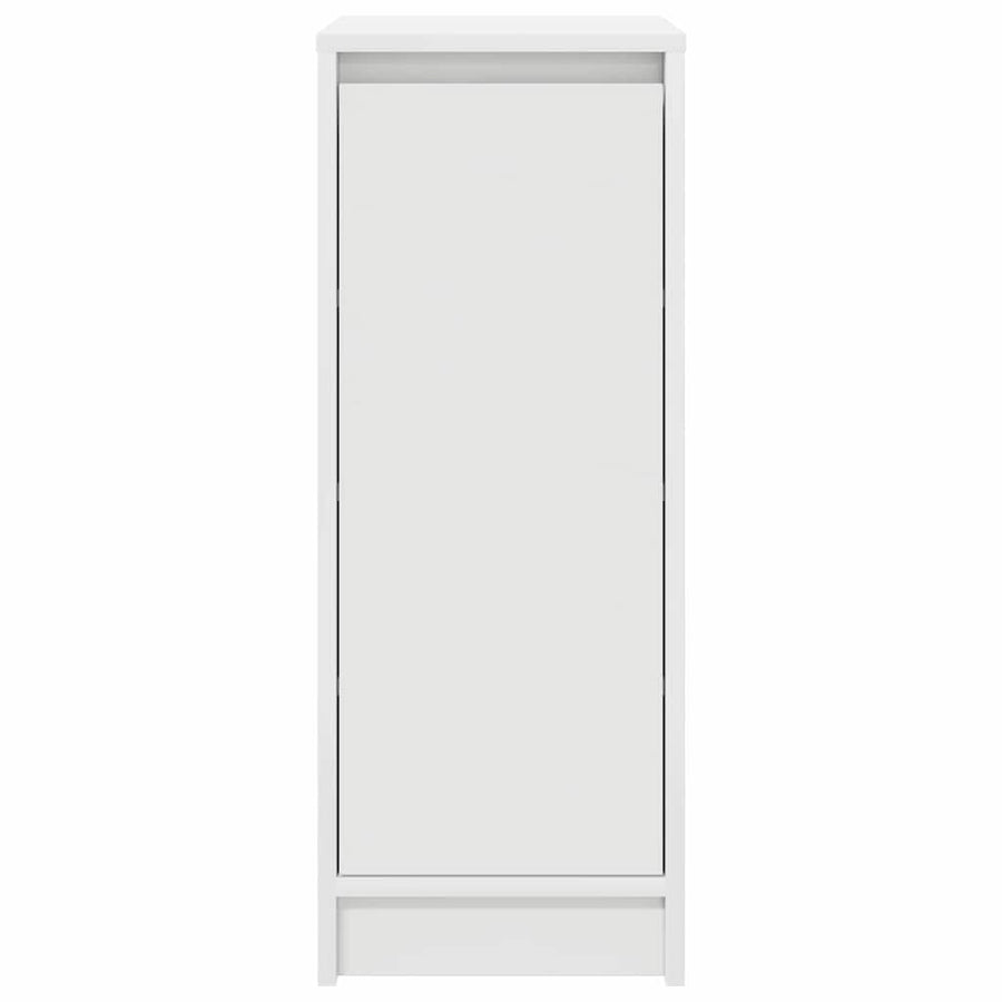 Schoenenkast 29,5x34x76 cm bewerkt hout wit