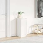 Shoe cabinet 29.5x34x76 cm carved wood white