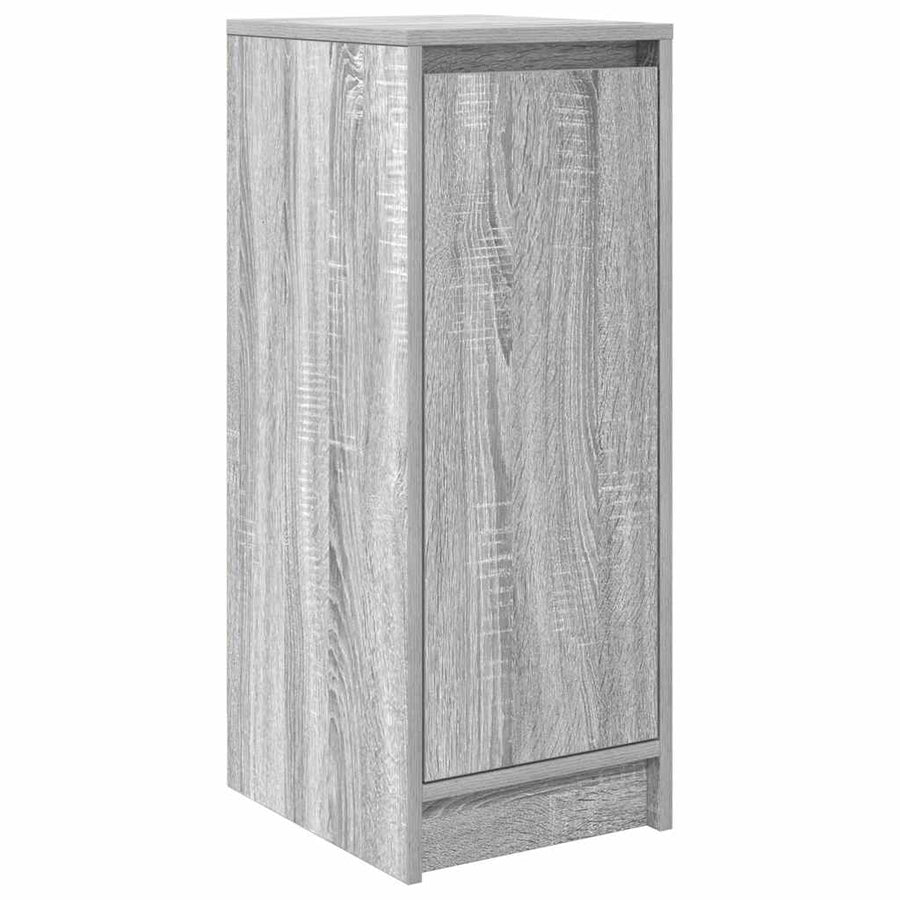 Schoenenkast 29,5x34x76 cm bewerkt hout grijs sonoma eikenkleur