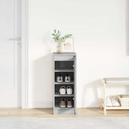 Schoenenkast 29,5x34x76 cm bewerkt hout grijs sonoma eikenkleur