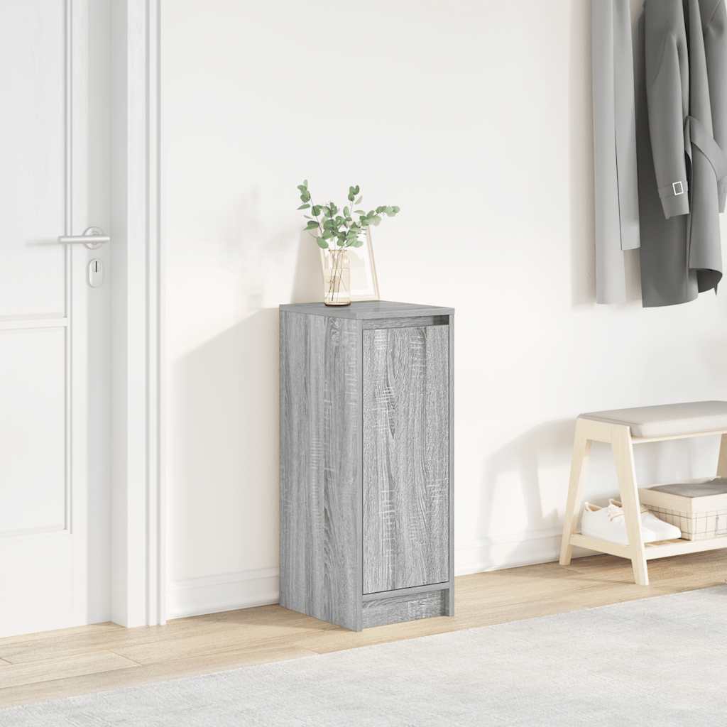 Schoenenkast 29,5x34x76 cm bewerkt hout grijs sonoma eikenkleur