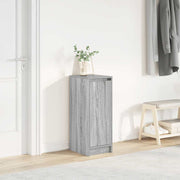 Schoenenkast 29,5x34x76 cm bewerkt hout grijs