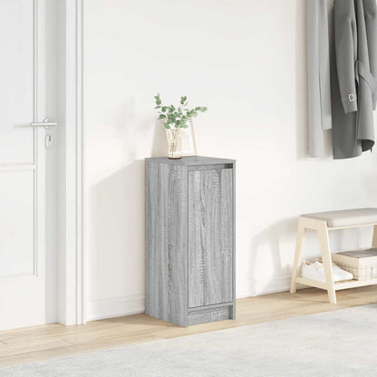 Schoenenkast 29,5x34x76 cm bewerkt hout grijs sonoma eikenkleur