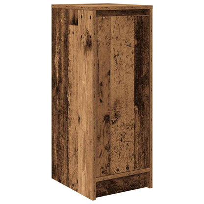 Schoenenkast 29,5x34x76 cm bewerkt hout oud houtkleurig