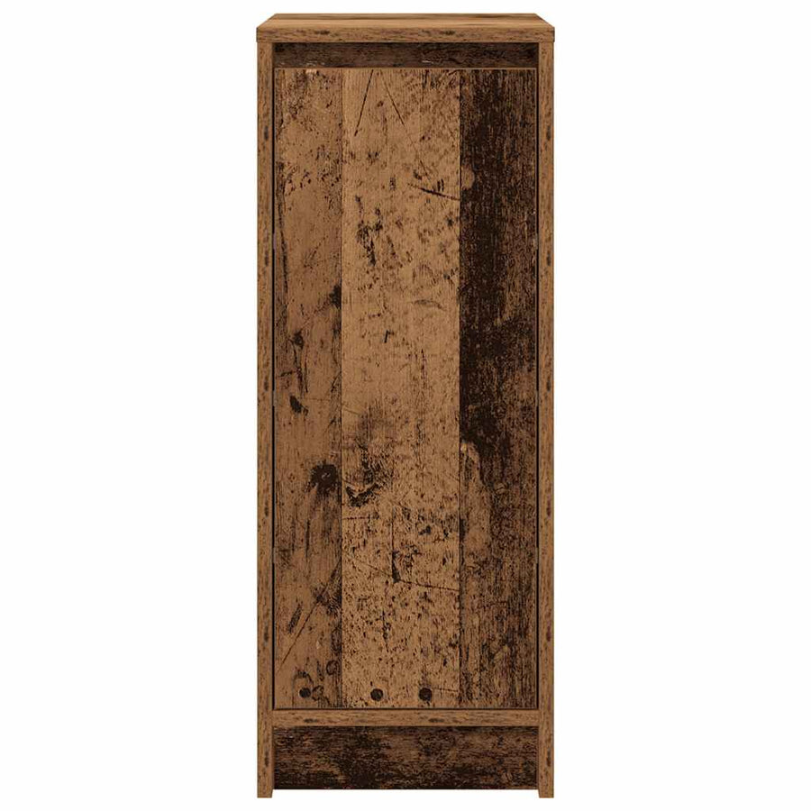 Schoenenkast 29,5x34x76 cm bewerkt hout oud houtkleurig