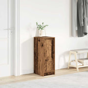 Schoenenkast 29,5x34x76 cm bewerkt hout oud houtkleurig