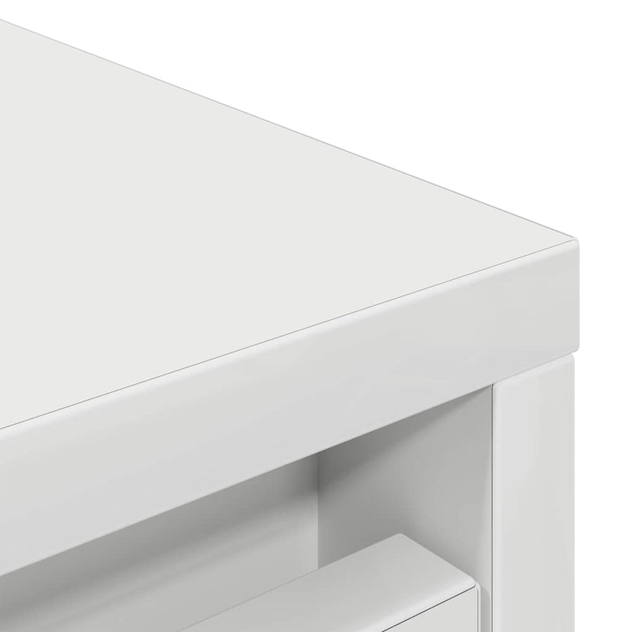 Schoenenkast 57x34x76 cm bewerkt hout wit