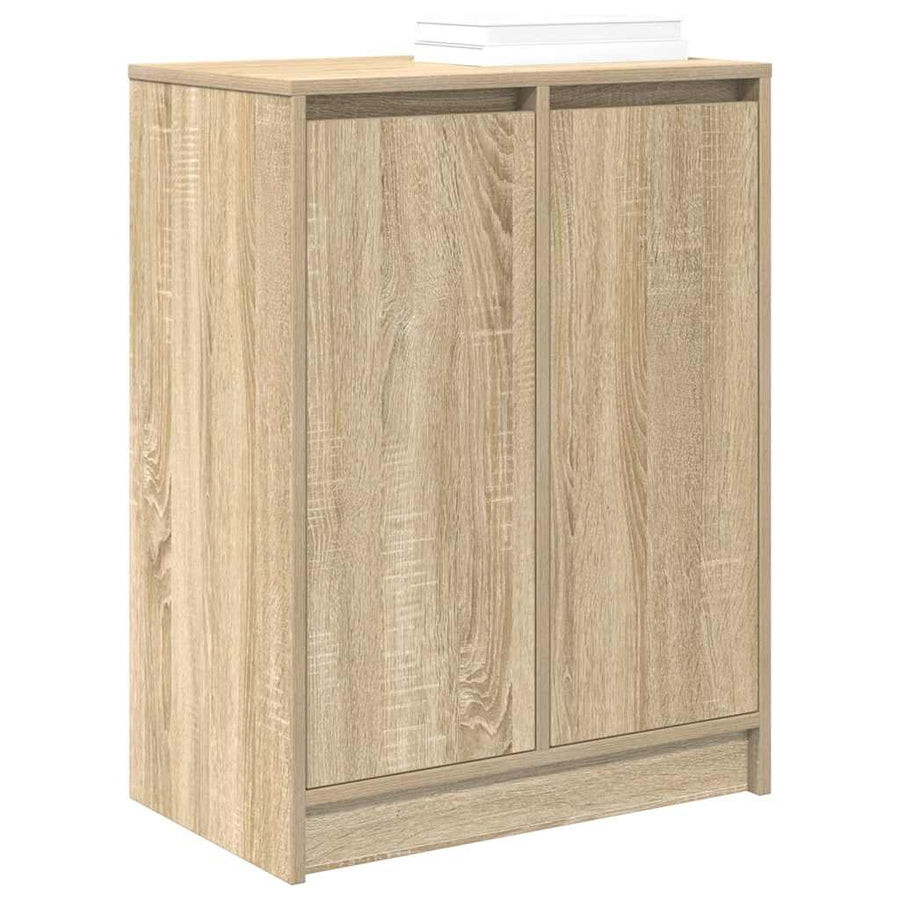Schoenenkast 57x34x76 cm bewerkt hout sonoma eikenkleurig