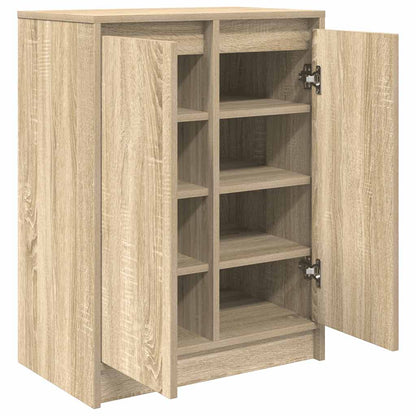 Schoenenkast 57x34x76 cm bewerkt hout sonoma eikenkleurig