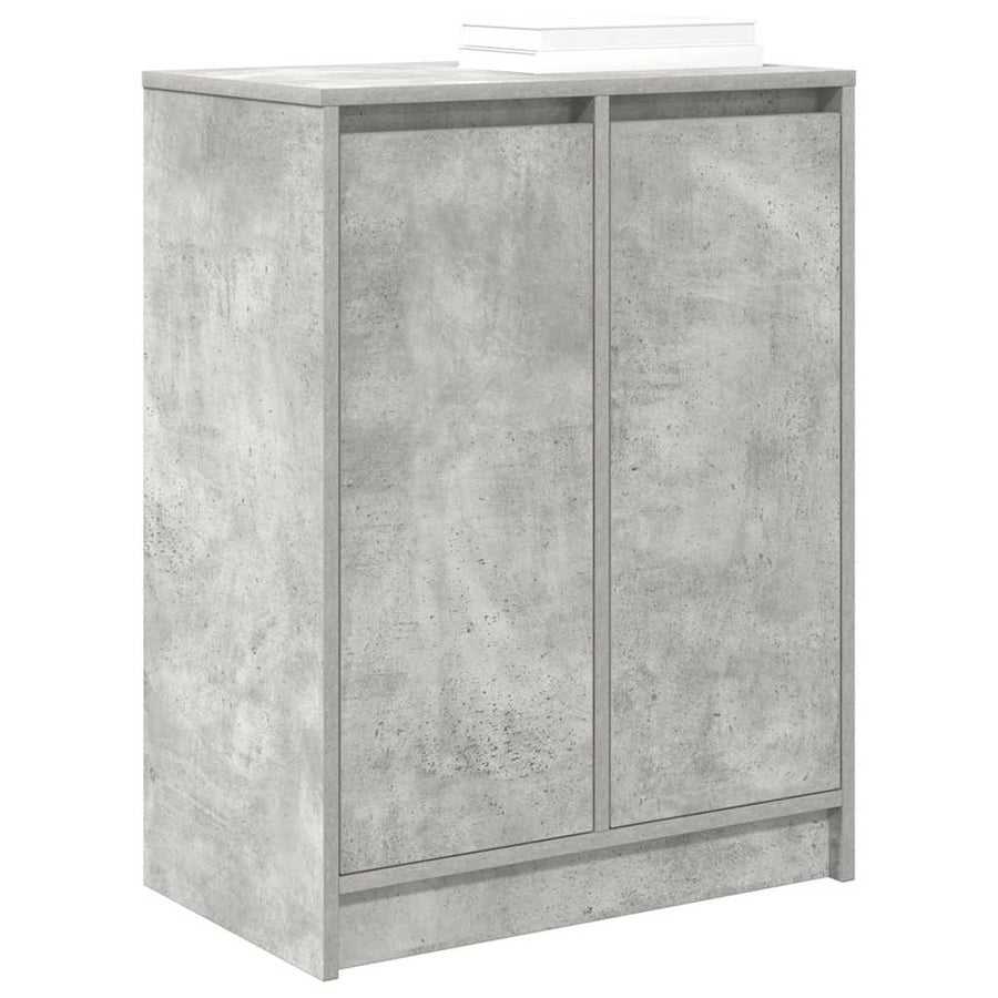 Schoenenkast 57x34x76 cm bewerkt hout betongrijs