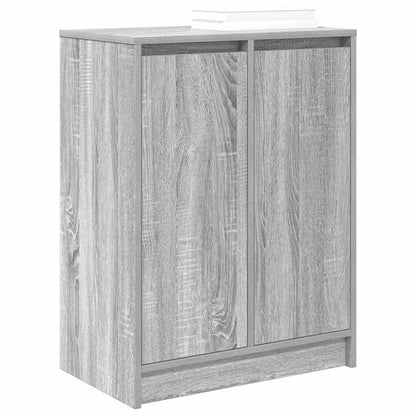 Schoenenkast 57x34x76 cm bewerkt hout grijs sonoma eikenkleur