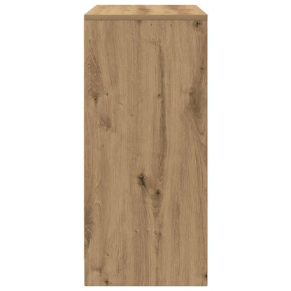 Schoenenkast 57x34x76 cm spaanplaat ambachtelijk eikenkleurig