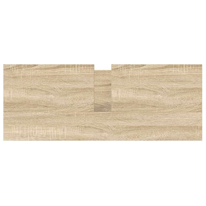 Badkamerkast met lades 90x34,5x60 cm Sonoma eikenkleurig