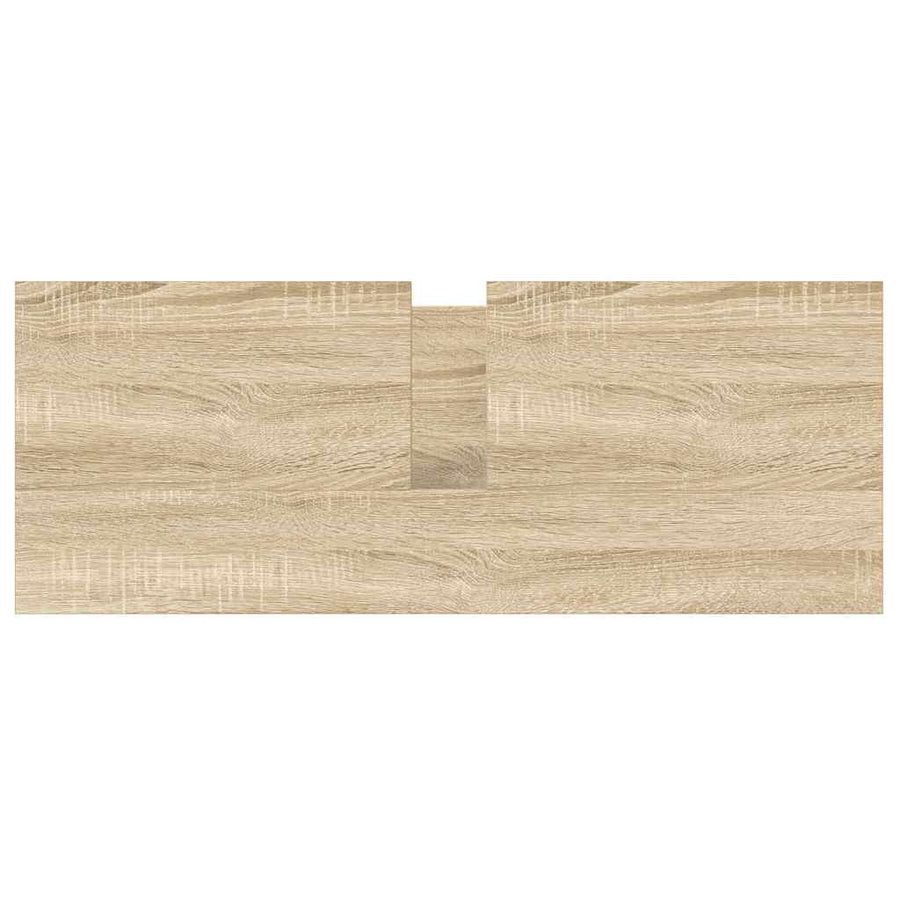 Badkamerkast met lades 90x34,5x60 cm Sonoma eikenkleurig