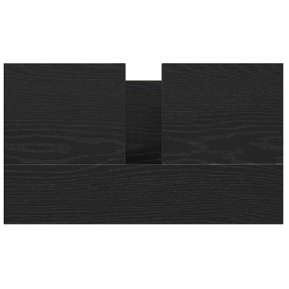 Badkamerkast met lades 60x34,5x60 cm zwart eikenkleurig