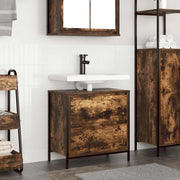 Badkamerkast 60x34,5x60 cm gerookt eiken