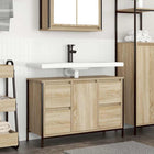 Sink cabinet with drawers 90x34.5x60 cm Sonoma oak effect