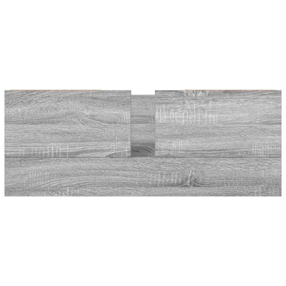 Wastafelkast met lades 90x34,5x60 cm grijs Sonoma