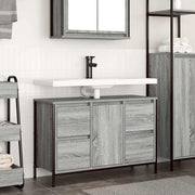 Wastafelkast 90x34,5x60 cm grijs Sonoma