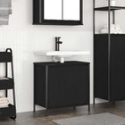Bathroom vanity unit 60x34.5x60 cm black